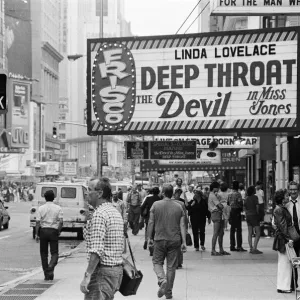 Clubs and movie houses in New York. September 1983 Clubs and movie houses in New York. September 1983