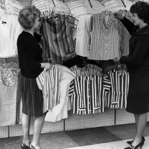 Co-op 1963 Fashion department women looking at blouses Circa 1963 Co-op 1963 Fashion department women looking at blouses Circa 1963