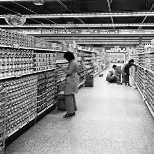 Co-op supermarket in Stoke 1975