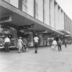 Co-Op supermarket in Stratford, London 15th July 1967 Co-Op supermarket in Stratford, London 15th July 1967