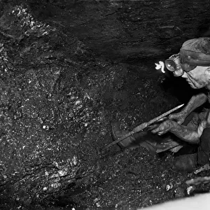 Coal Mines underground scenes. Norton Hill Colliery, Somerset