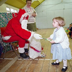 Coatham toddler group christmas party. North Yorkshire, 13th December 1994