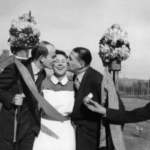 A Coin or a Kiss: Hungerford Tutti-Men Print 19th April 1955 A Coin or a Kiss: Hungerford Tutti-Men Print 19th April 1955