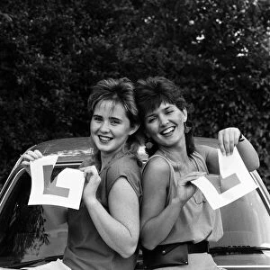Coleen Nolan (19), left, and her sister Maureen (30) both passed their driving test with