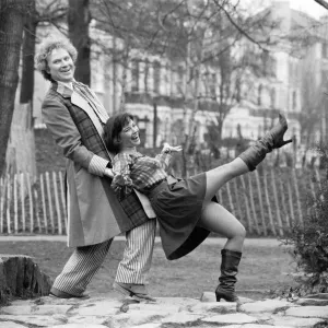 Colin Baker, new Doctor Who, the 6th, with actress Nicola Bryant