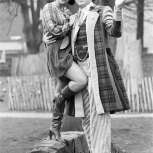 Colin Baker, new Doctor Who, the 6th, with actress Nicola Bryant