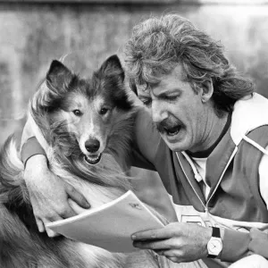 Collie Glen tries out the script with Brendan Healey Collie Glen tries out the script with Brendan Healey