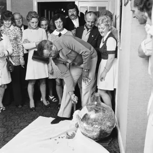 Comedian Charlie Williams opens charity battle, Warsett. Circa 1973 Comedian Charlie Williams opens charity battle, Warsett. Circa 1973