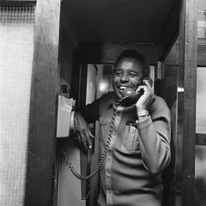 Comedian Charlie Williams opens charity battle, Warsett. Circa 1973 Comedian Charlie Williams opens charity battle, Warsett. Circa 1973