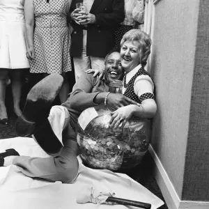 Comedian Charlie Williams opens charity battle, Warsett. Circa 1973 Comedian Charlie Williams opens charity battle, Warsett. Circa 1973
