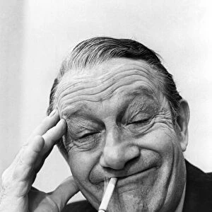 Comedian Jimmy Jewel having a cigarette on his break Circa 1960