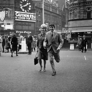 Comedian Jimmy Tarbuck, aged 23, with his wife Pauline, also 23 Comedian Jimmy Tarbuck, aged 23, with his wife Pauline, also 23