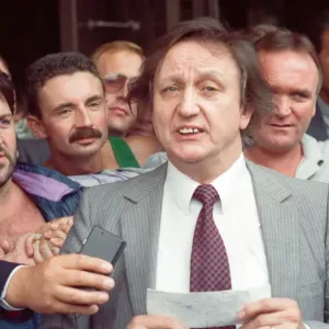 Comedian Ken Dodd after being acquitted of tax evasion charges. Liverpool Crown Court Comedian Ken Dodd after being acquitted of tax evasion charges. Liverpool Crown Court