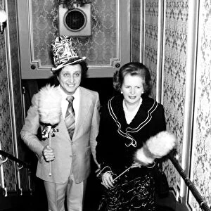Comedian Ken Dodd and Prime Minister Margaret Thatcher in 1980