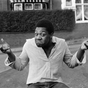 Comedian Lenny Henry pictured in Dudley. 10th November 1978 Comedian Lenny Henry pictured in Dudley. 10th November 1978