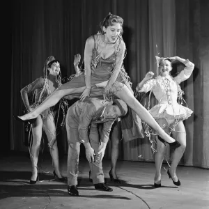 Norman Wisdom Print: The Wonderful Lamp Cast 1956