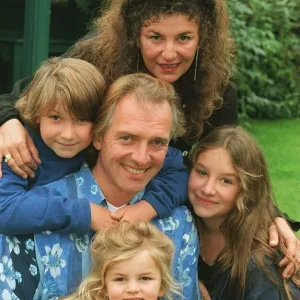 Comedian Rik Mayall and his family, wife Barbara and three children, Rosie Comedian Rik Mayall and his family, wife Barbara and three children, Rosie