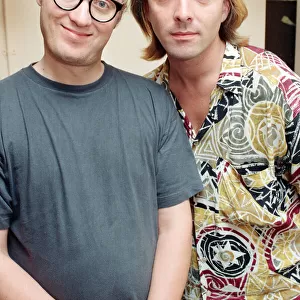 Comedians Adrian Edmondson and Rik Mayall, actors who star in the television series "