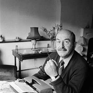 Comedy script writer Talbot Rothwell at work in his Fulking, Sussex, home