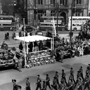 Two Comet Tanks at the 1956 St Georges Day Parade Print Two Comet Tanks at the 1956 St Georges Day Parade Print