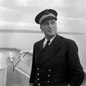 Commodore Frank Ganijue of the French trans-atlantic liner, Ide de France
