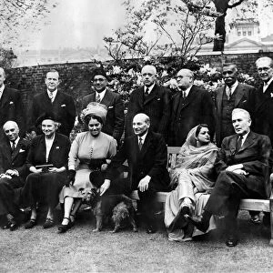 Commonwealth Conference: Left to right back row: - Sir Richard Stafford Cripps, Mr