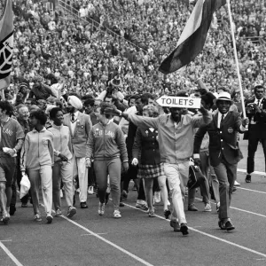 The Commonwealth Games. Pictured, the closing ceremony. Meadowbank Stadium, Edinburgh The Commonwealth Games. Pictured, the closing ceremony. Meadowbank Stadium, Edinburgh