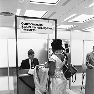 Commonwealth Immigration Act comes into force at London Heathrow Airport. 1st July 1962