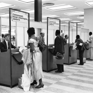 Commonwealth Immigration Act comes into force at London Heathrow Airport. 1st July 1962 Commonwealth Immigration Act comes into force at London Heathrow Airport. 1st July 1962
