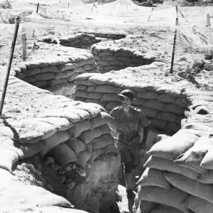 North Africa Communication Trench Print (1940s) North Africa Communication Trench Print (1940s)
