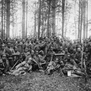 WWI Print: 7th Regiment of Chasseurs Circa 1915