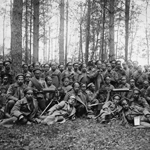 The Company of the 7th Regiment of Chasseurs pose for the camera Circa 1915