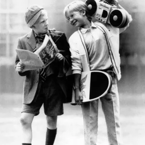 Comparison of two boys - one from 1937 and one from 1987 January 1987