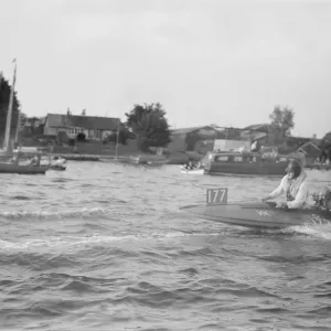 Daily Mirror Handicap Trophy Race Print, Oulton Broad 1953
