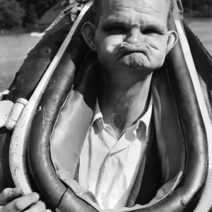1970 Egremont Crab Fair Gurning Competition Print 1970 Egremont Crab Fair Gurning Competition Print