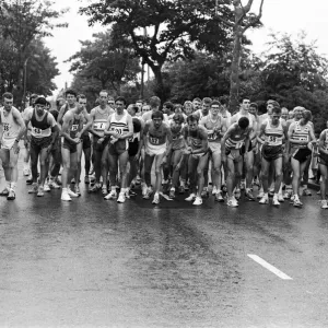 Longwood Harriers Round the Park Mens Event Print 8th July 1992