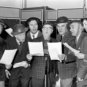 The Complete Dads Army team in EMI Abbey Road Studios Print