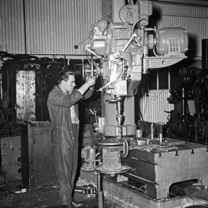 Components for the construction of mobile cranes seen here being manufactured Components for the construction of mobile cranes seen here being manufactured