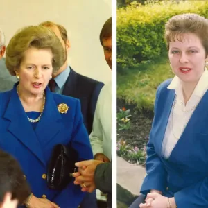 Image composite montrant la première femme Première ministre du Royaume-Uni, Margaret Thatcher. Image composite montrant la première femme Première ministre du Royaume-Uni, Margaret Thatcher.