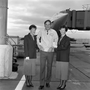 Concorde 10th anniversary of London to New York route. London Airport. 22nd November 1987 Concorde 10th anniversary of London to New York route. London Airport. 22nd November 1987