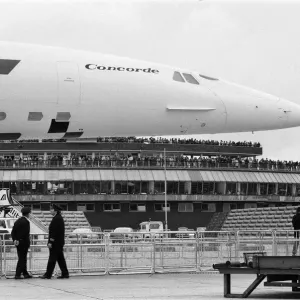 Concorde on show at Heathrow Airport. 3rd July 1972 Concorde on show at Heathrow Airport. 3rd July 1972