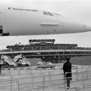 Concorde on show at Heathrow Airport. 3rd July 1972 Concorde on show at Heathrow Airport. 3rd July 1972