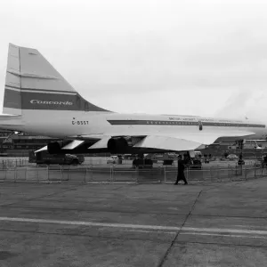Concorde on show at Heathrow Airport. 3rd July 1972 Concorde on show at Heathrow Airport. 3rd July 1972