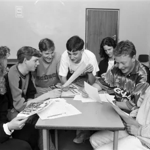 Shelley High School Editorial Meeting Print 1991