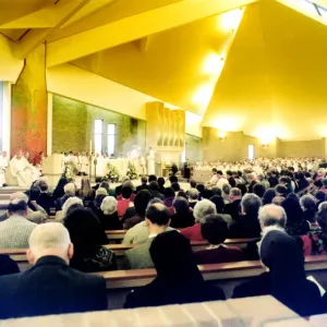 The congregation gather to welcome Bishop John Crowley at his installation as sixth The congregation gather to welcome Bishop John Crowley at his installation as sixth