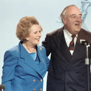 The Conservative Party Conference, Blackpool. Prime Minister Margaret Thatcher with