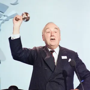 The Conservative Party Conference, Blackpool. Willie Whitelaw. October 1989