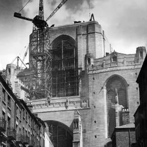 Liverpool Anglican Cathedral Construction Print, 14th June 1935 Liverpool Anglican Cathedral Construction Print, 14th June 1935