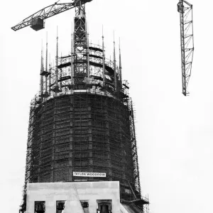 Construction of Liverpool Metropolitan Cathedral, Liverpool, Merseyside Construction of Liverpool Metropolitan Cathedral, Liverpool, Merseyside