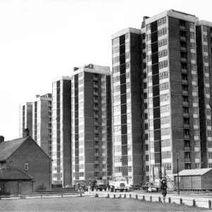Shieldfield High Rise Construction Print 17 April 1961